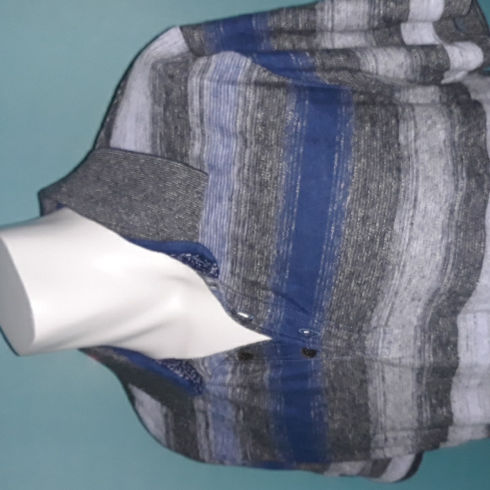 RJR John Rocha mens blue and grey polo. Large